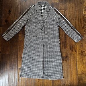 Mystree Women’s Houndstooth Coat Size M